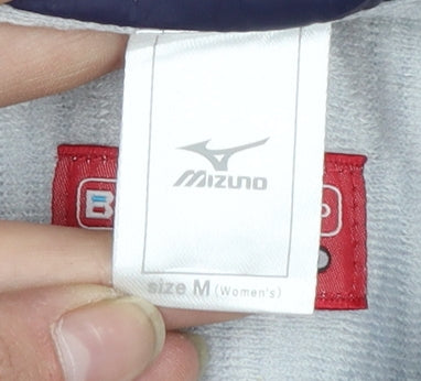 Mizuno Women's Purple Windbreaker Jacket M Breath Thermo Thermal Plus