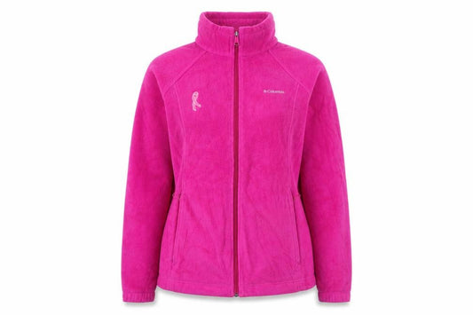 Columbia Women's Pink Fleece Full Zip Jacket Size L