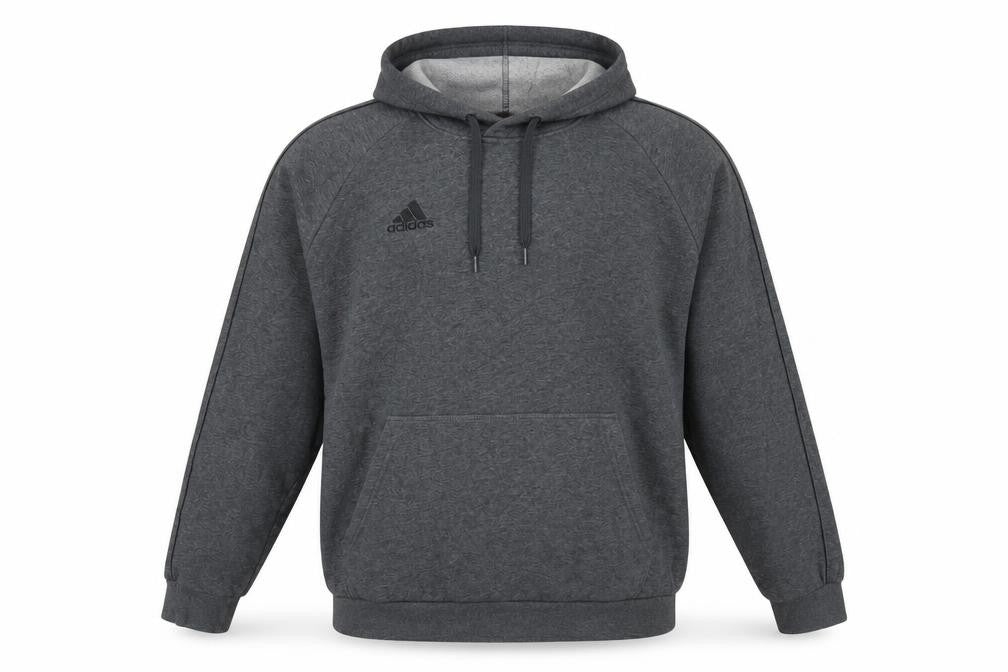 Adidas Men Grey XL Pullover Hoodie Fleece Logo Sportswear