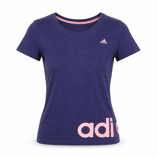 Adidas Women's Blue XS Basic Slim Fit Sports T-Shirt