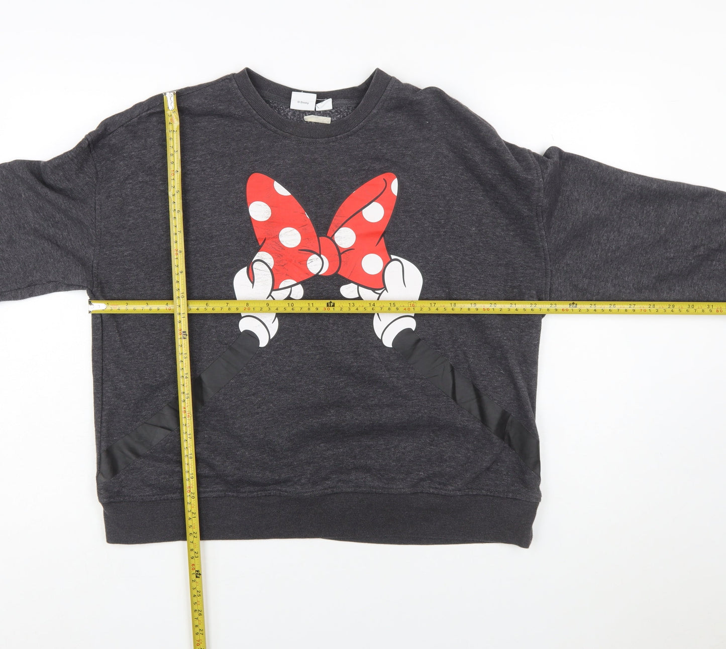 Primark Disney Women’s Black Minnie Mouse Pullover Sweatshirt Size L 14/16