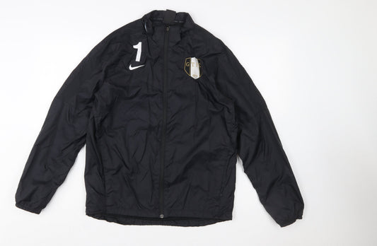 Nike Boys Black XL 13-15 Years Football Track Jacket Windproof
