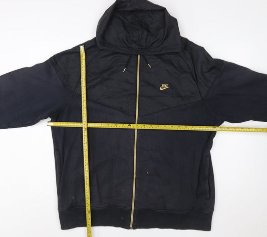 Nike Womens Black Full Zip Hoodie XL Sportswear Jacket