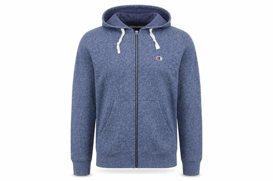 Champion Women's Blue Small Full Zip Hoodie Cotton Blend