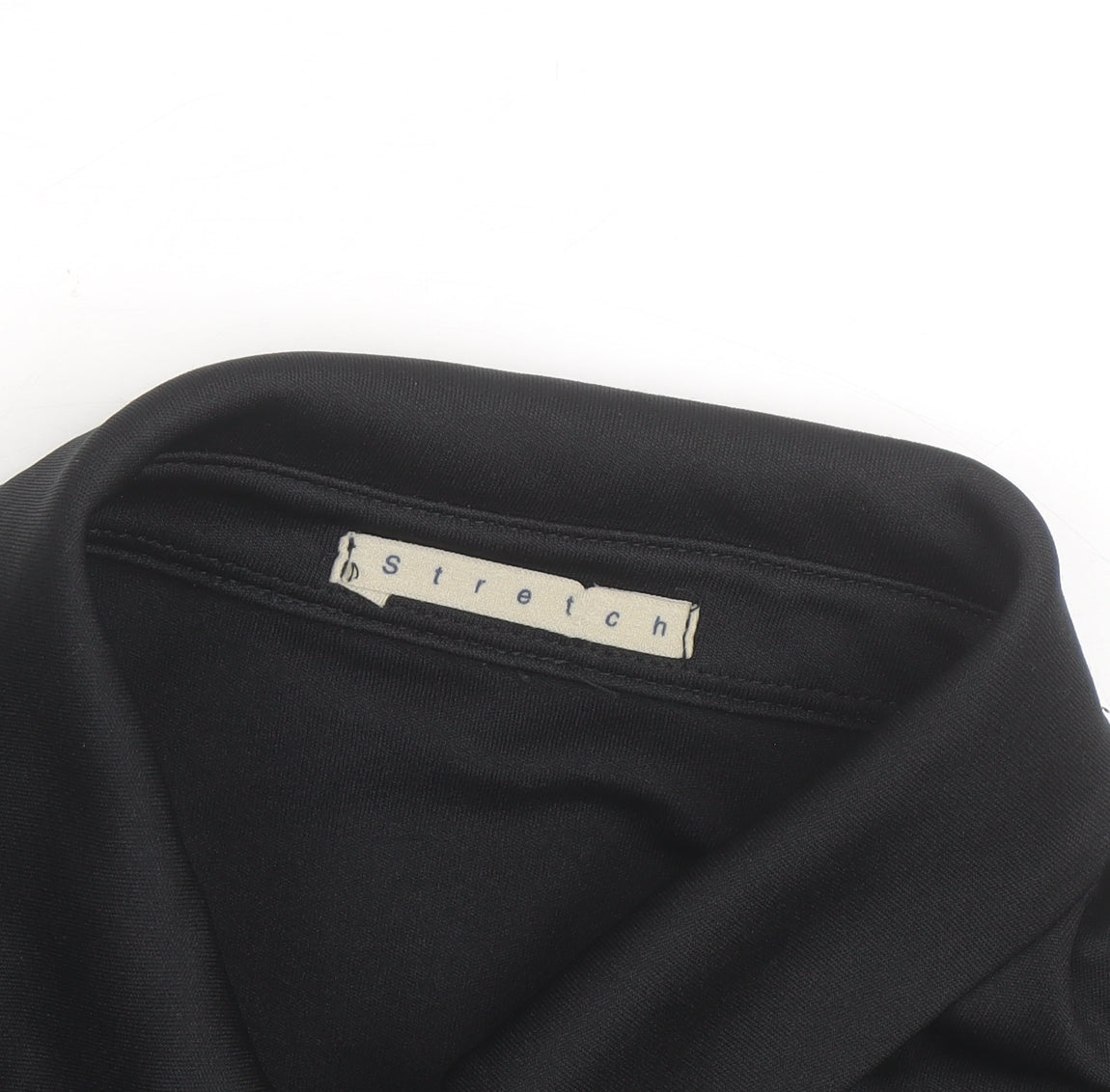 St. Bernard Women's Black Stretch Button-Up Shirt Size 14
