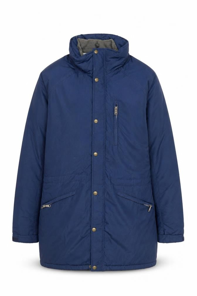 L.L. Bean Men's Blue XL Long Nylon Winter Parka Coat
