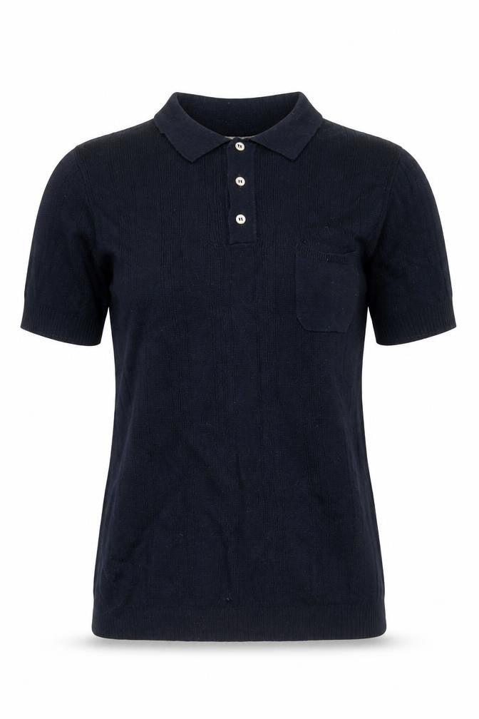 Marks & Spencer Kestin Hare Womens Navy Small Polo Shirt Cotton Knit