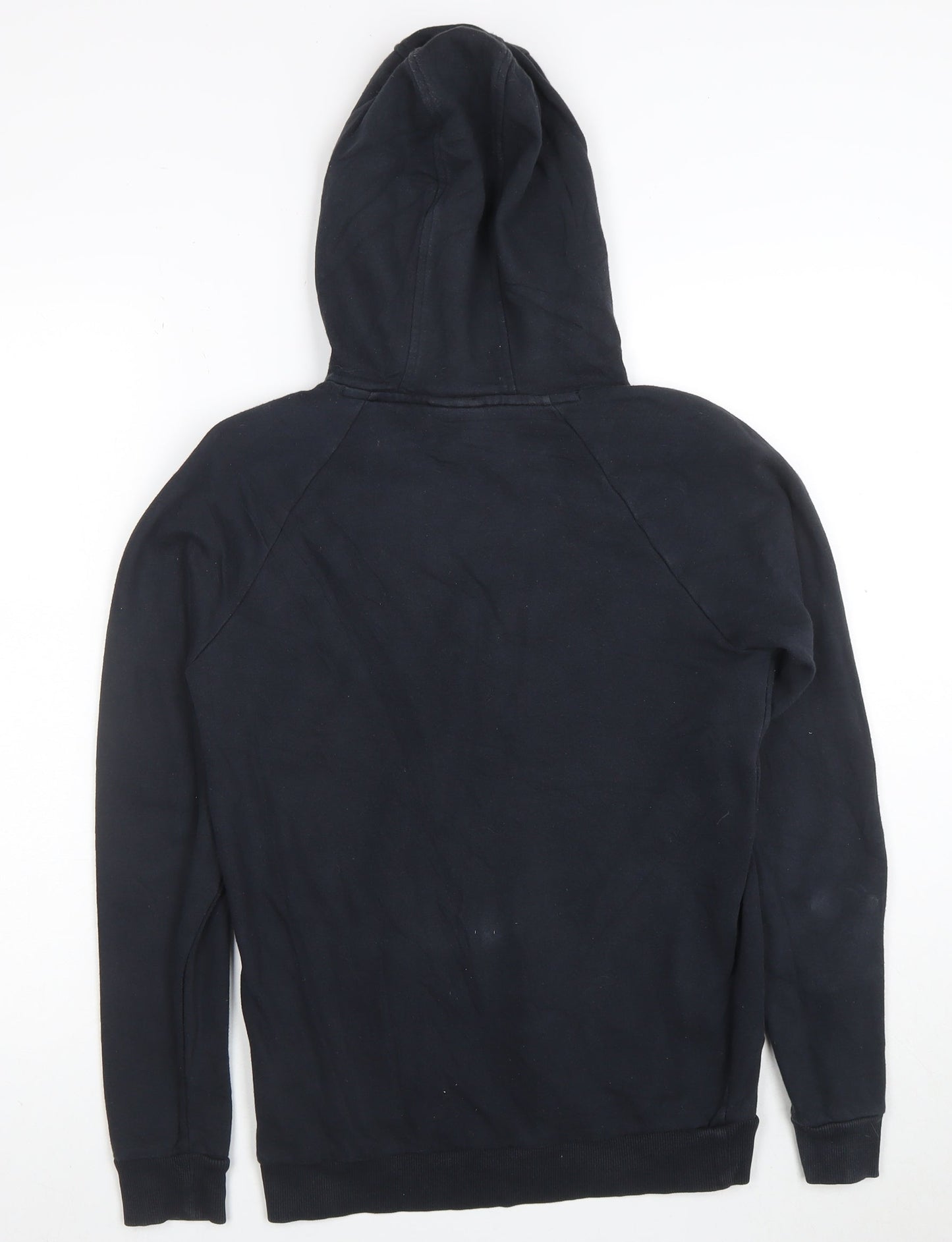 Under Armour Boys Black XS Pullover Hoodie Cotton Blend Athletic