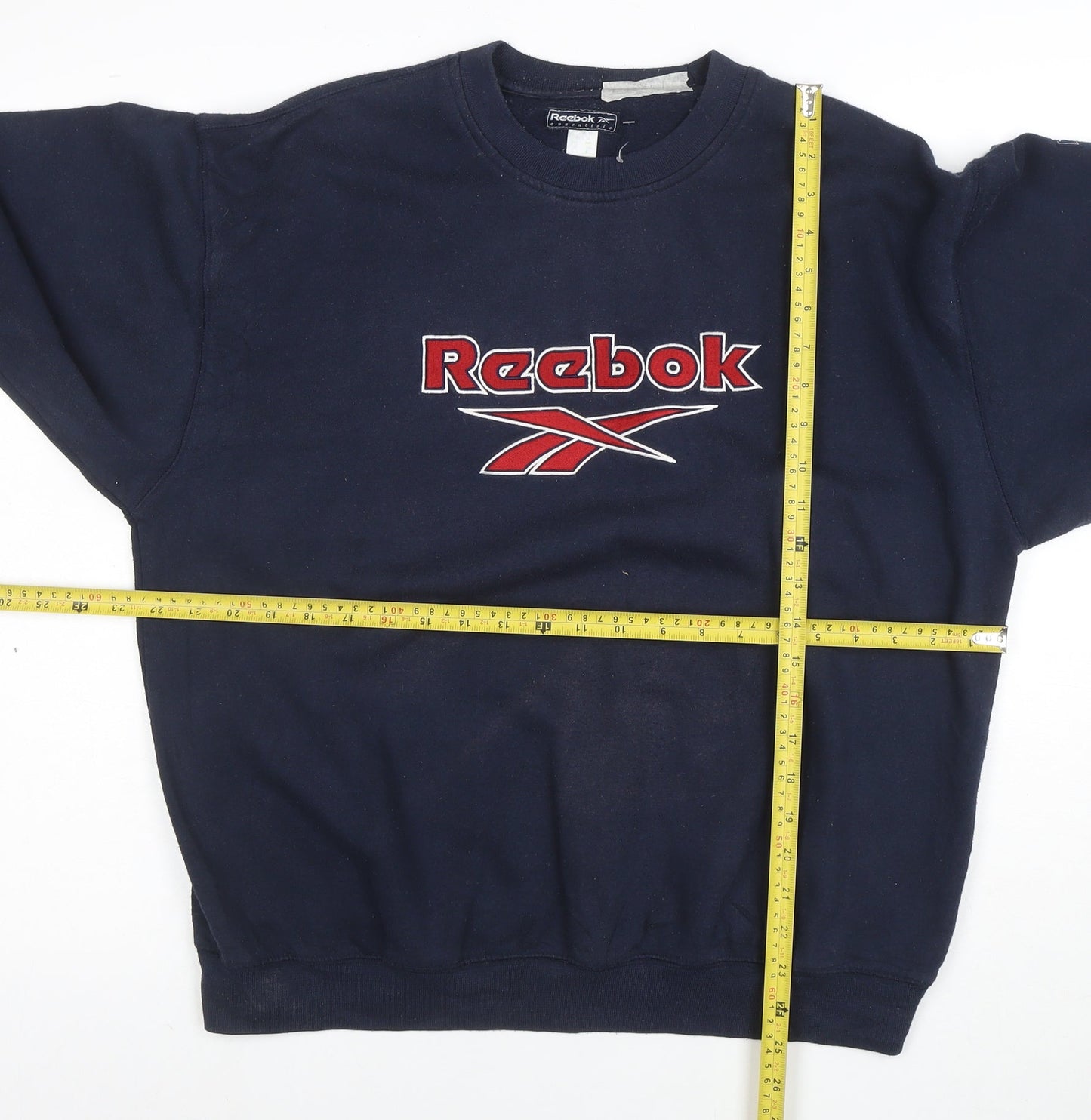 Reebok Men's Blue Embroidered Logo Sweatshirt Size M Pullover
