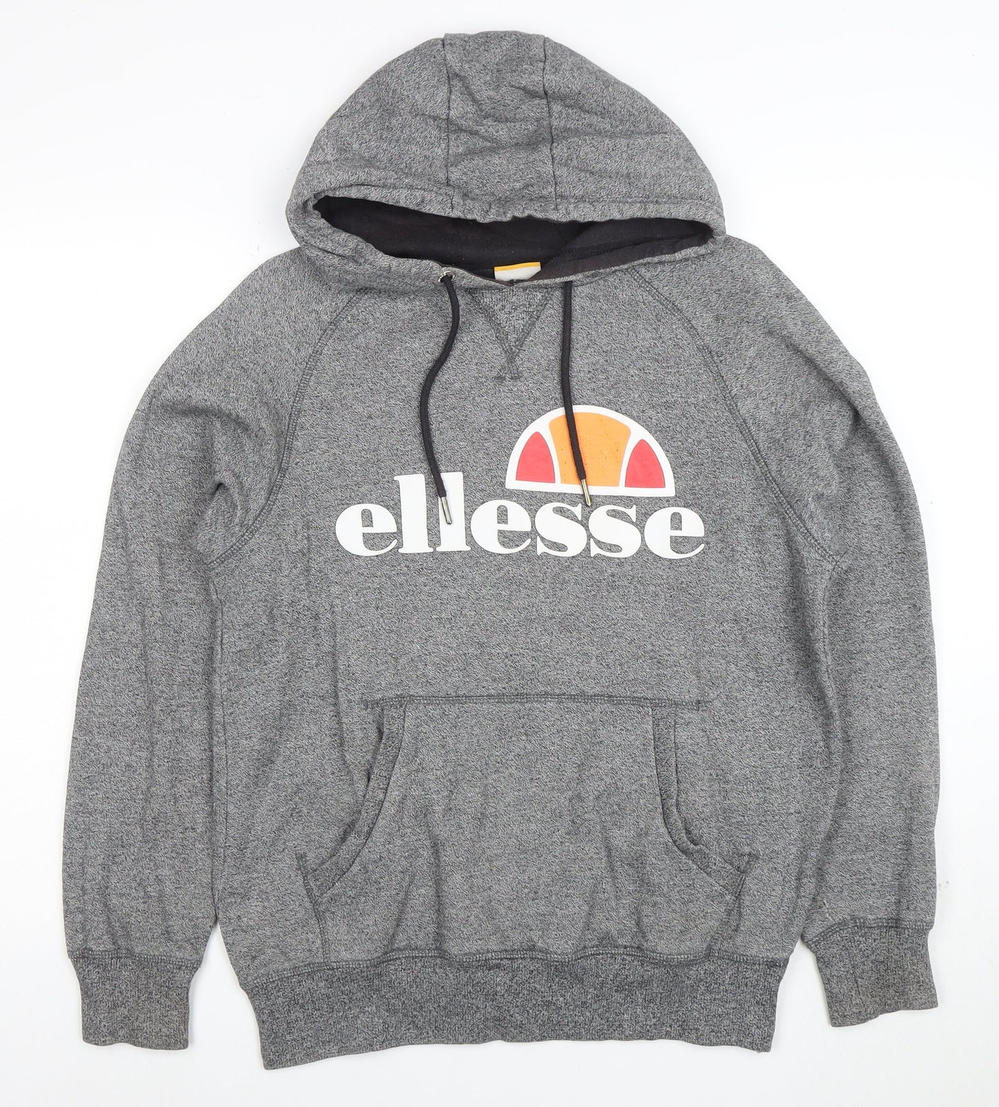 Ellesse Womens Grey Pullover Hoodie Size M Logo Graphic Sweatshirt