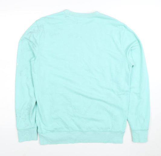 GAP Men's Blue Logo Crew Neck Sweatshirt Size S