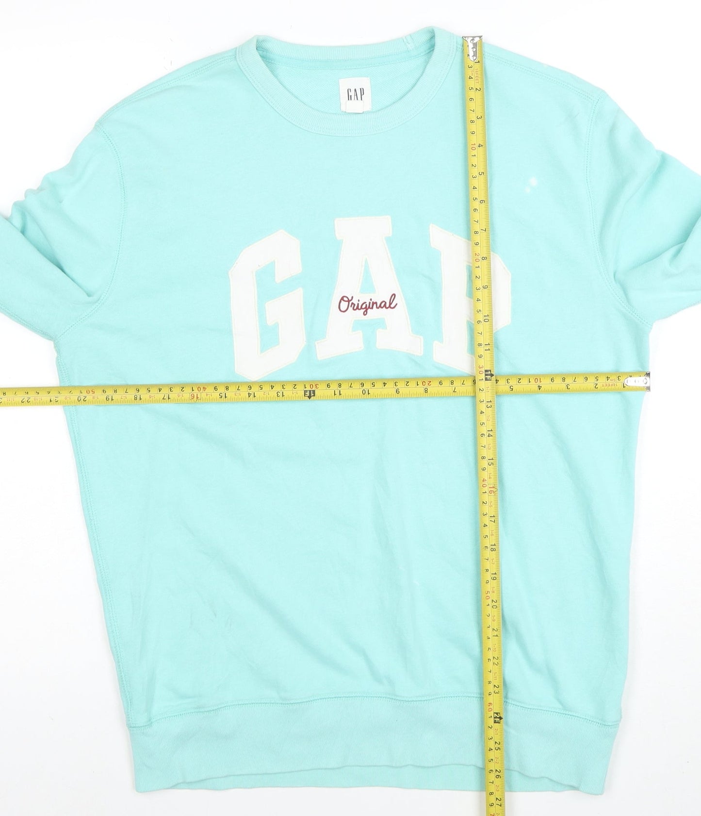 GAP Men's Blue Logo Crew Neck Sweatshirt Size S