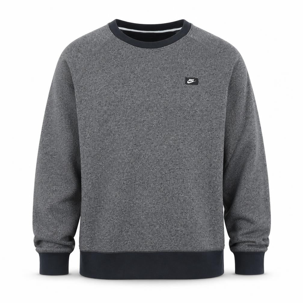Nike Men's Grey Crew Neck Long Sleeve Sports Sweatshirt L