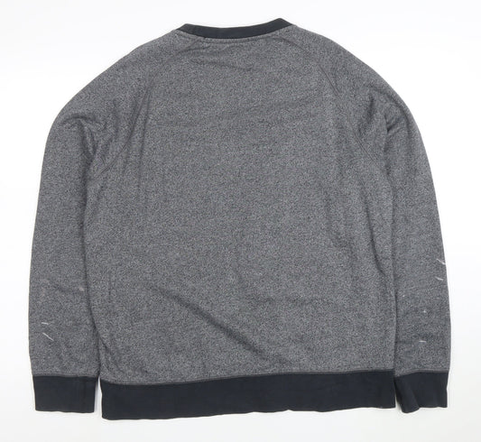 Nike Men's Grey Crew Neck Long Sleeve Sports Sweatshirt L