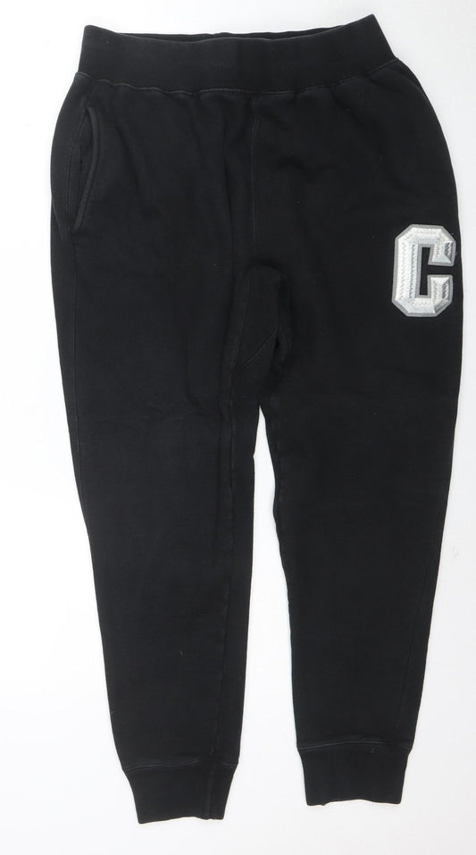 Champion Reverse Weave Mens Black Large Sweatpants Fleece Joggers