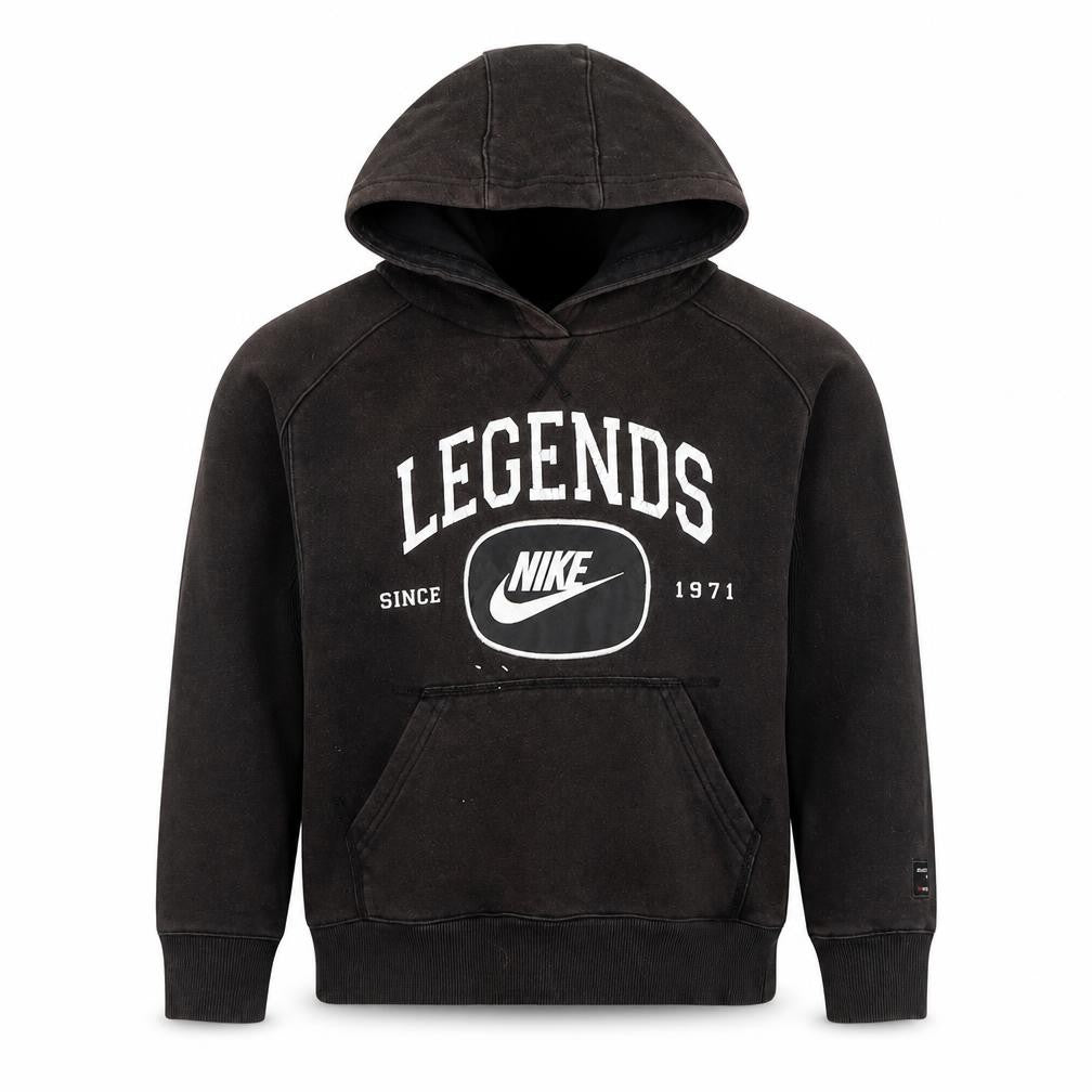 Nike Boys Black Pullover Hoodie Legends Graphic Print Size M