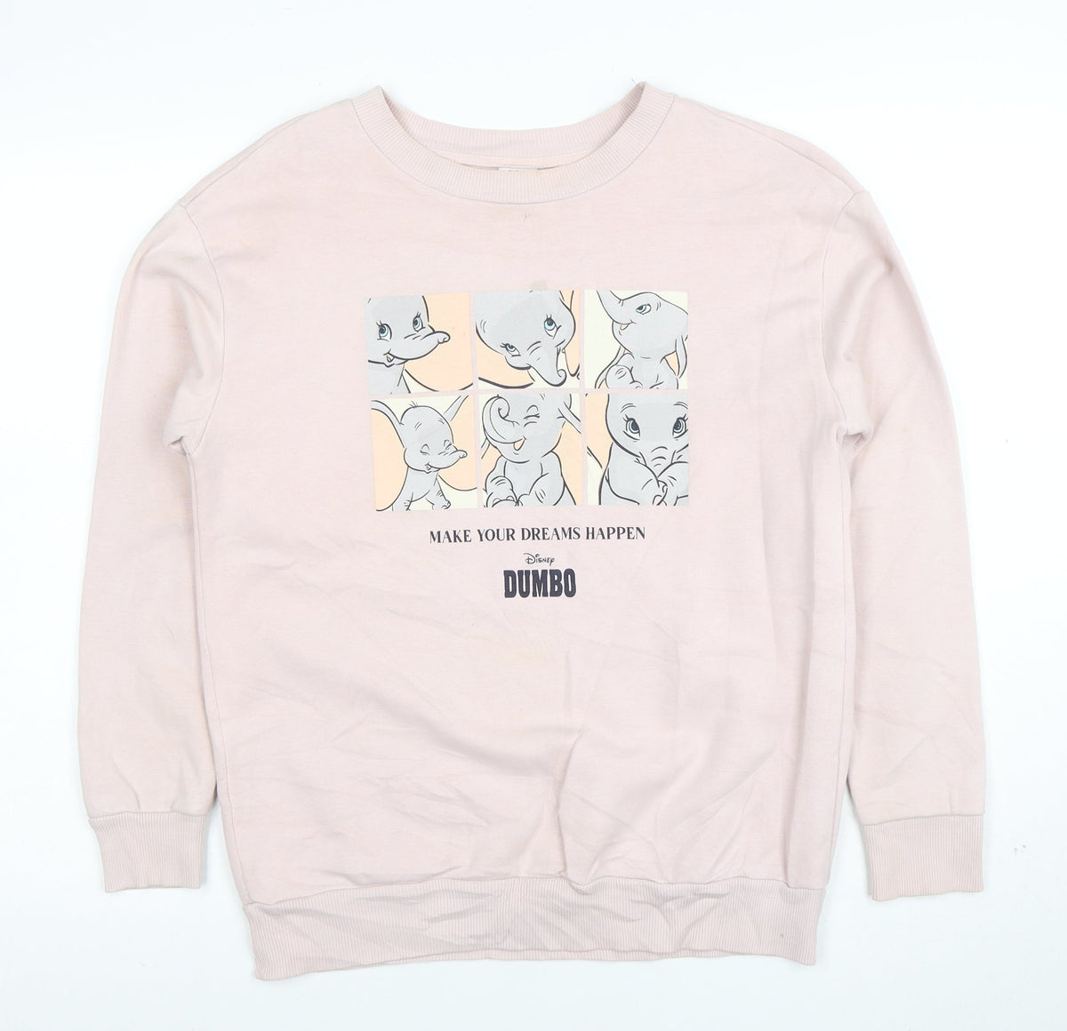 Disney Dumbo Pink Sweatshirt by George for Girls Size 8-10 Years
