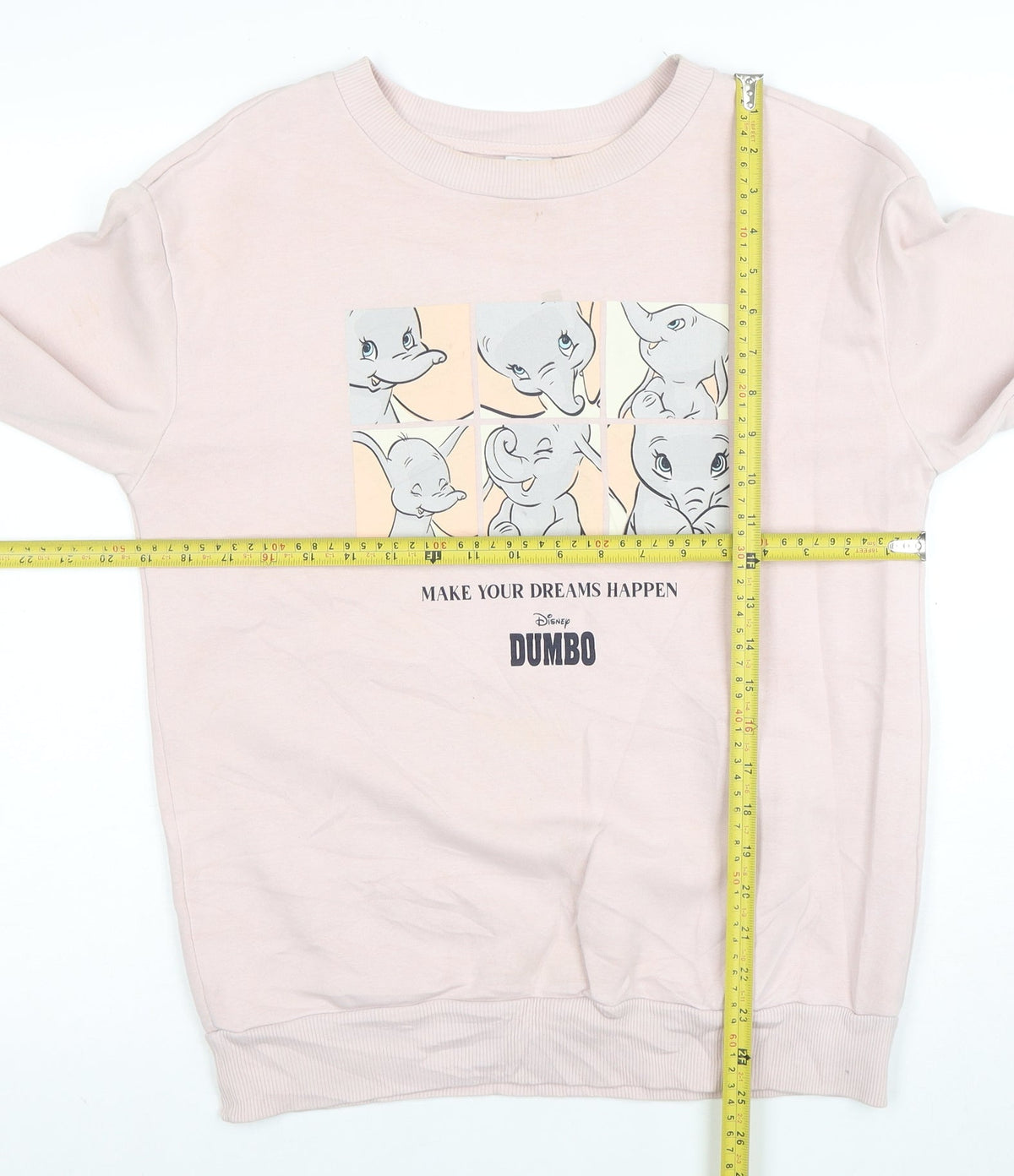 Disney Dumbo Pink Sweatshirt by George for Girls Size 8-10 Years