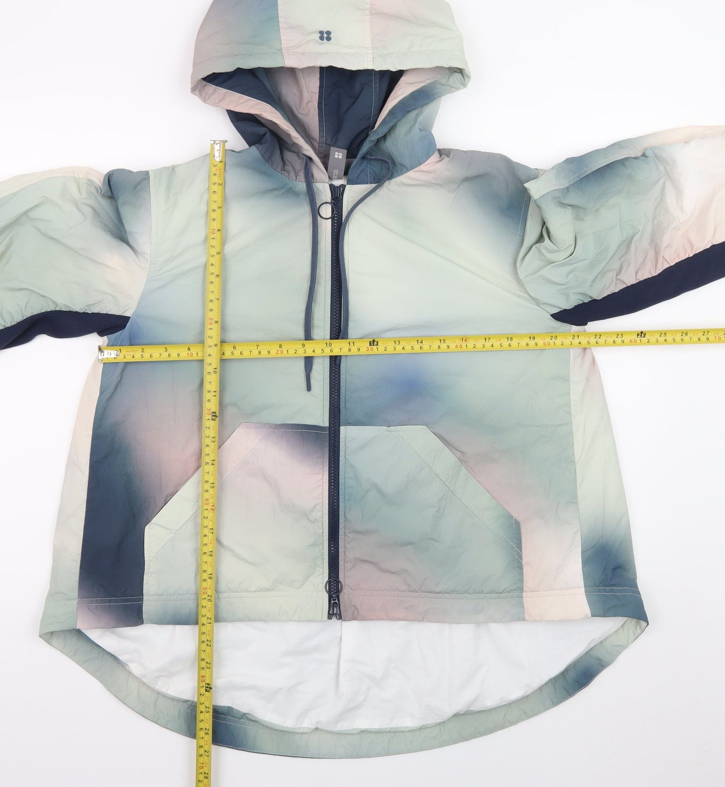 Sweaty Betty Womens Multicoloured XS Hooded Windbreaker Jacket