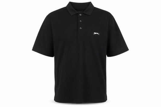 Slazenger Men's Black Golf Polo Shirt Size L Lightweight Polyester