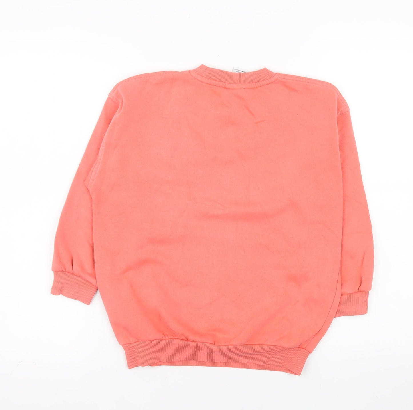Nike Girls Pink Crew Neck Pullover Sweatshirt Size S 128-137cm