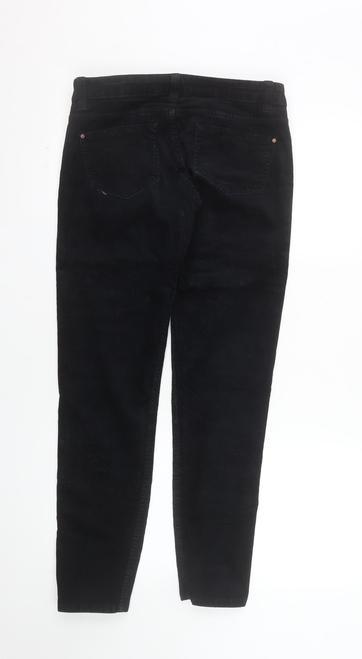 Terranova Women's Black Corduroy Skinny Trousers Size M