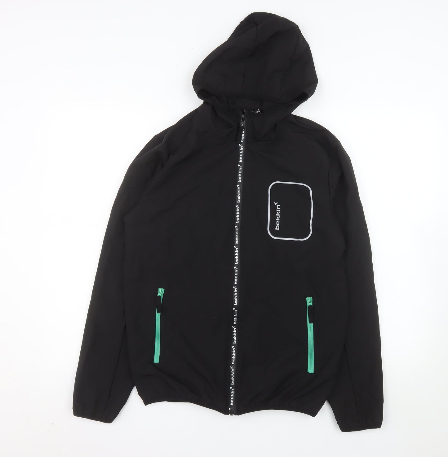 Bekking Men's Black M Windbreaker Hooded Jacket