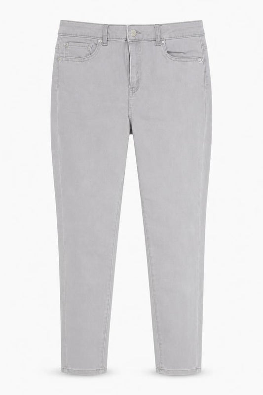 Front view of Denim Co. Women’s Grey Skinny Jeans, size UK 16, Stretch Slim Fit