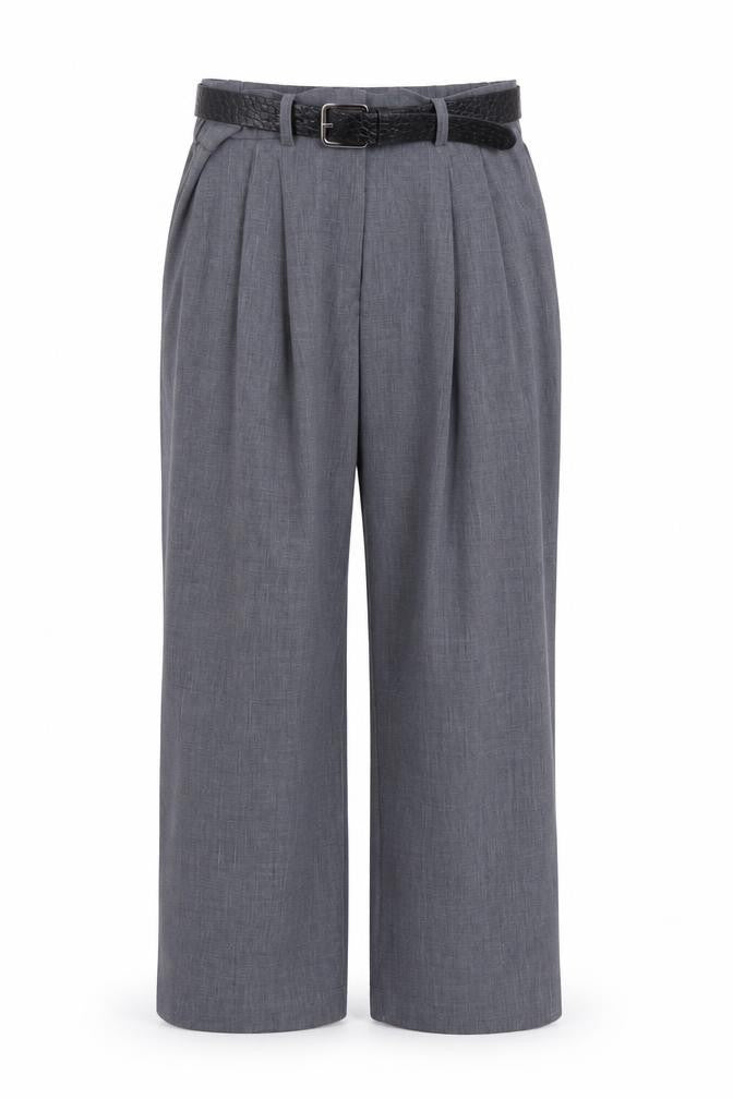 Gallery Women’s Grey Size 14 Pleated Dress Pants Trousers