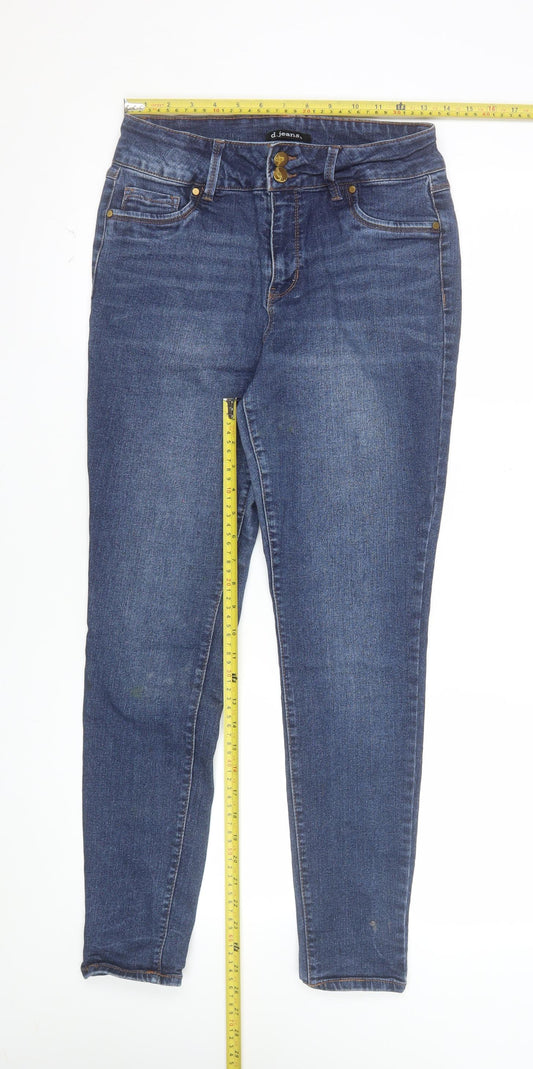 d.jeans Women Blue Size 10 Skinny Slim Fit Stretch Denim Jeans