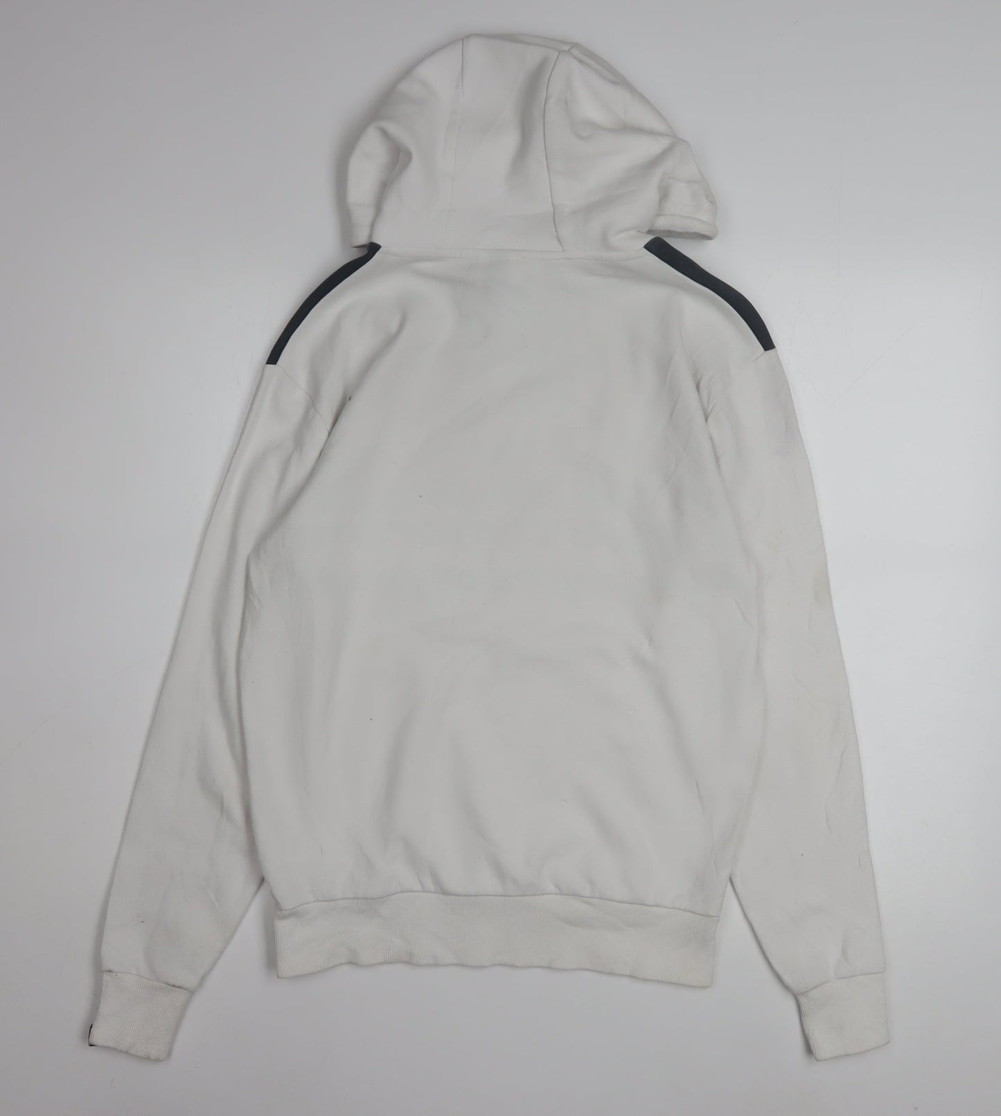 Ellesse Mens White XS Pullover Hoodie with Logo Graphic Print