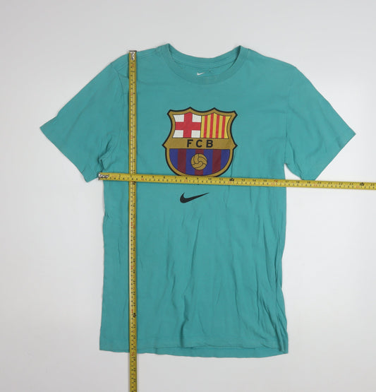 Nike Men's Green FCB Barcelona Graphic T-Shirt Size S