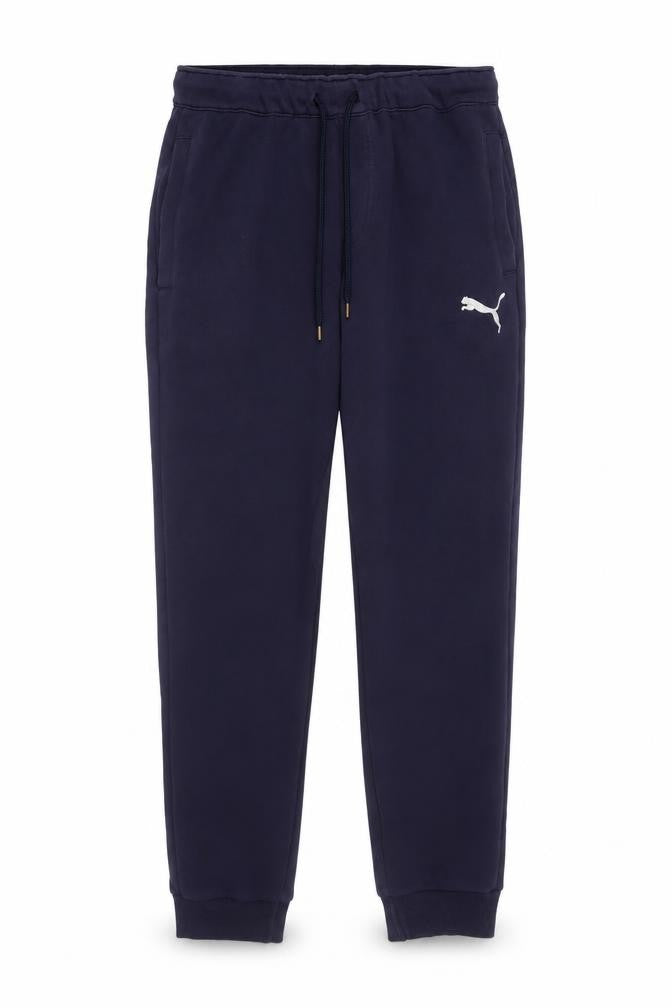 Puma Men's Navy Jogger Sweatpants Medium Cotton Blend Activewear