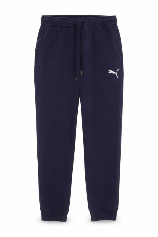 Puma Men's Navy Jogger Sweatpants Medium Cotton Blend Activewear