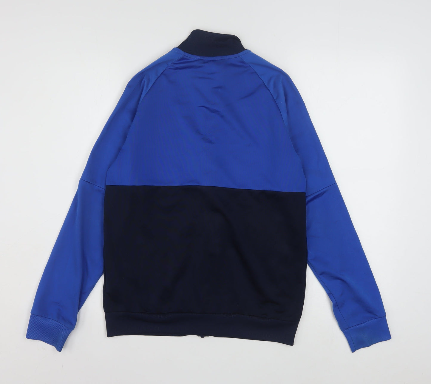 adidas Boys Blue 13-14 Years Track Jacket Full Zip Sports Activewear