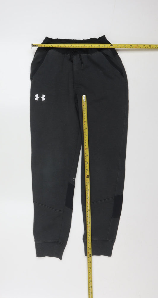 Under Armour Boys Black Large ColdGear Jogger Sweatpants Trousers