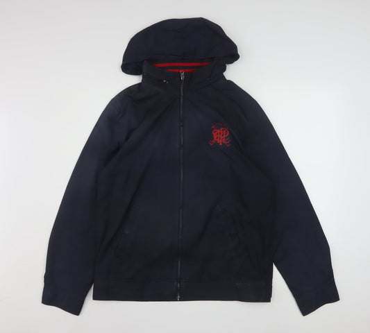 Ralph Lauren Unisex Blue XL Windbreaker Hooded Jacket
