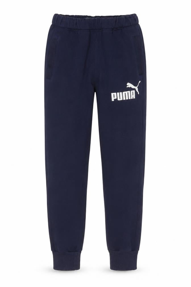 Puma Men's Blue Jogger Sweatpants S Regular Fit Fleece Trousers