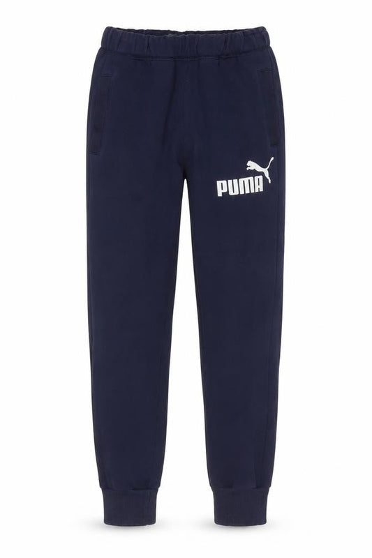 Puma Men's Blue Jogger Sweatpants S Regular Fit Fleece Trousers