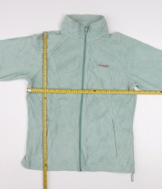 Columbia Women Green L Fleece Full Zip Activewear Jacket