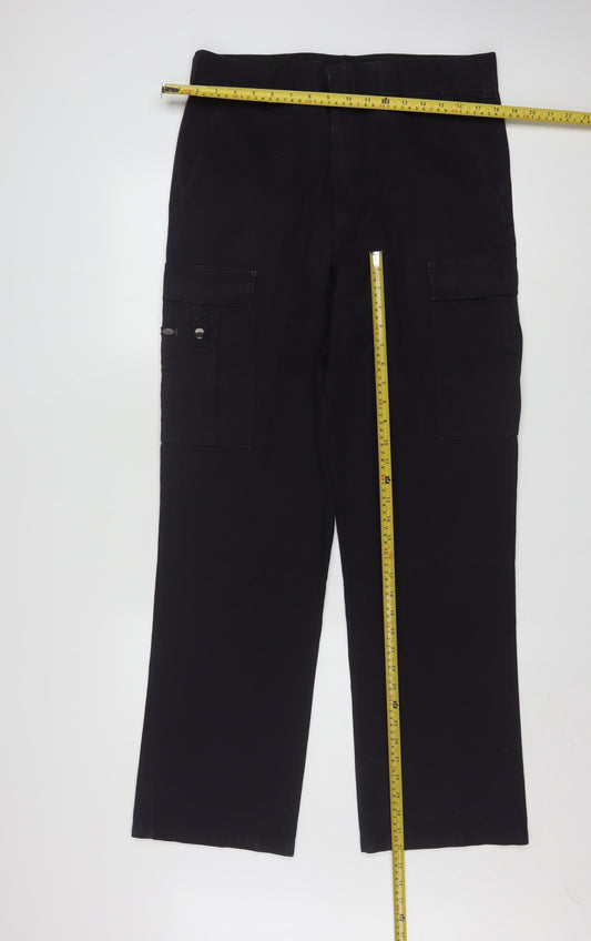 Dickies Men's Black 33UL Cargo Work Trousers