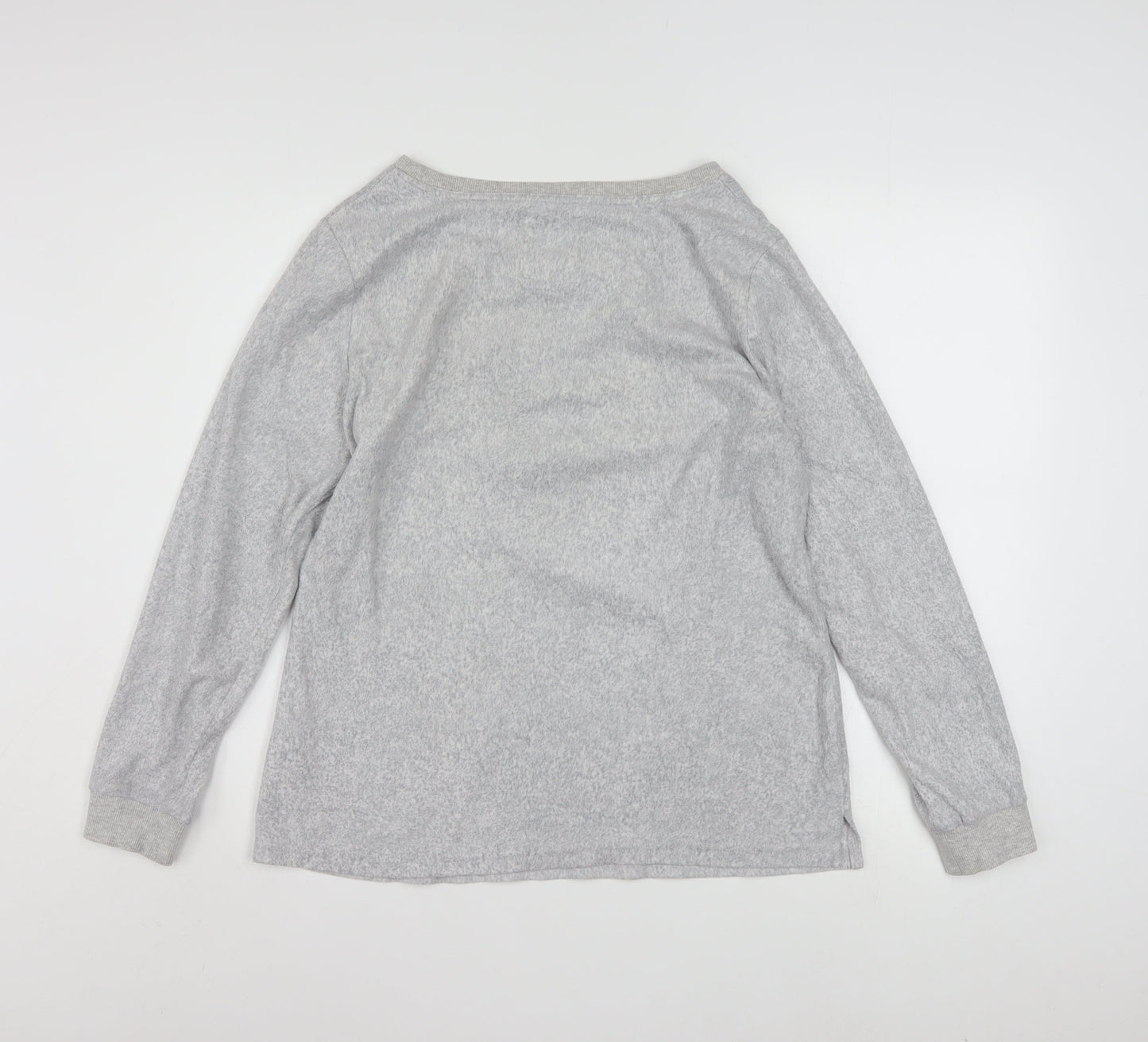 Disney Womens Grey Mickey & Minnie Long Sleeve Pyjama Top M
