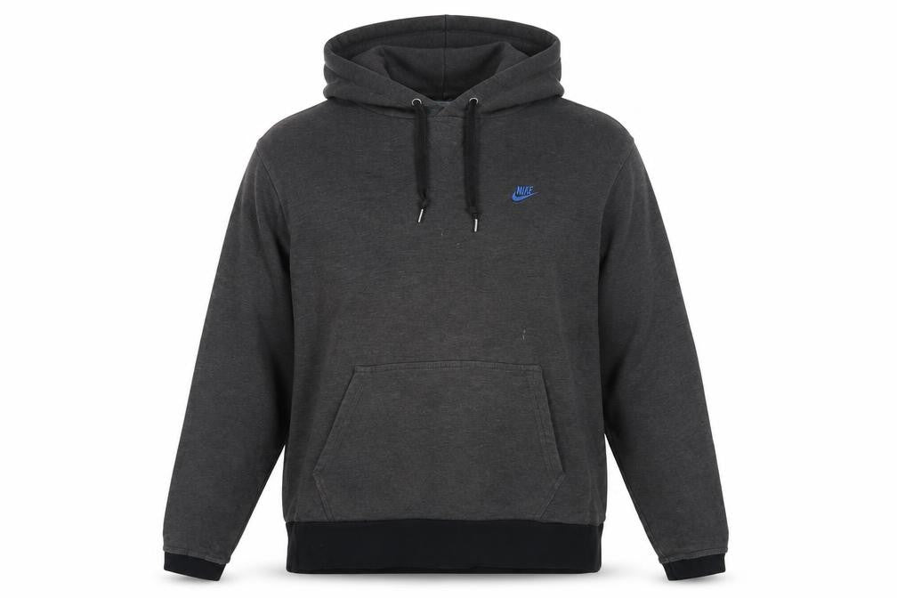 Nike Men's Grey Pullover Hoodie L Regular Fit Sportswear