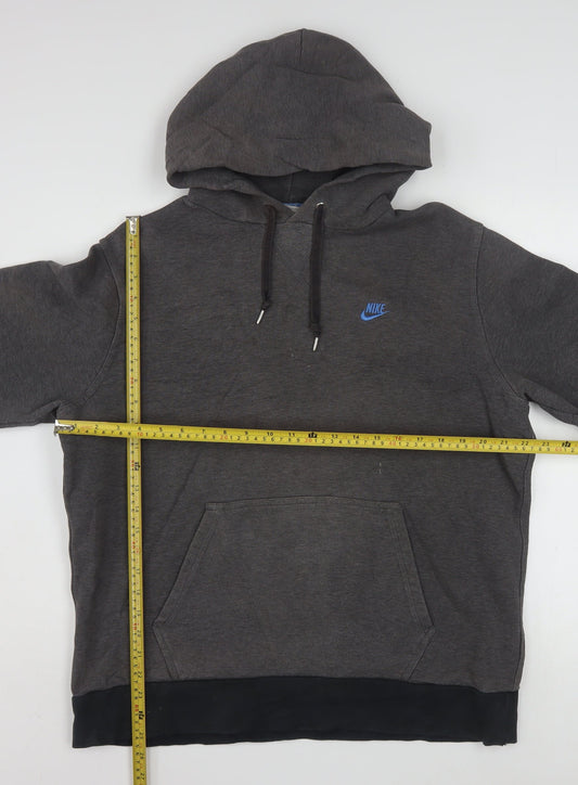 Nike Men's Grey Pullover Hoodie L Regular Fit Sportswear