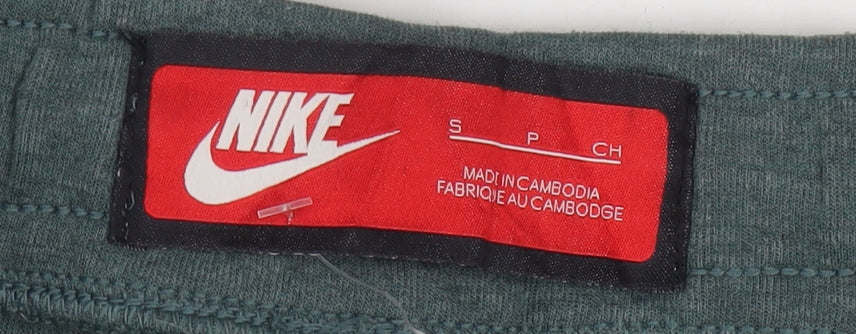 Nike Men's Green Jogger Sweatpants Size S Regular Fit Cotton Blend