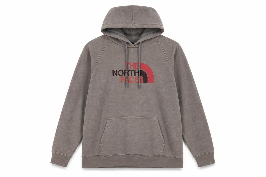 The North Face Womens Brown XL Pullover Hoodie with Logo Print