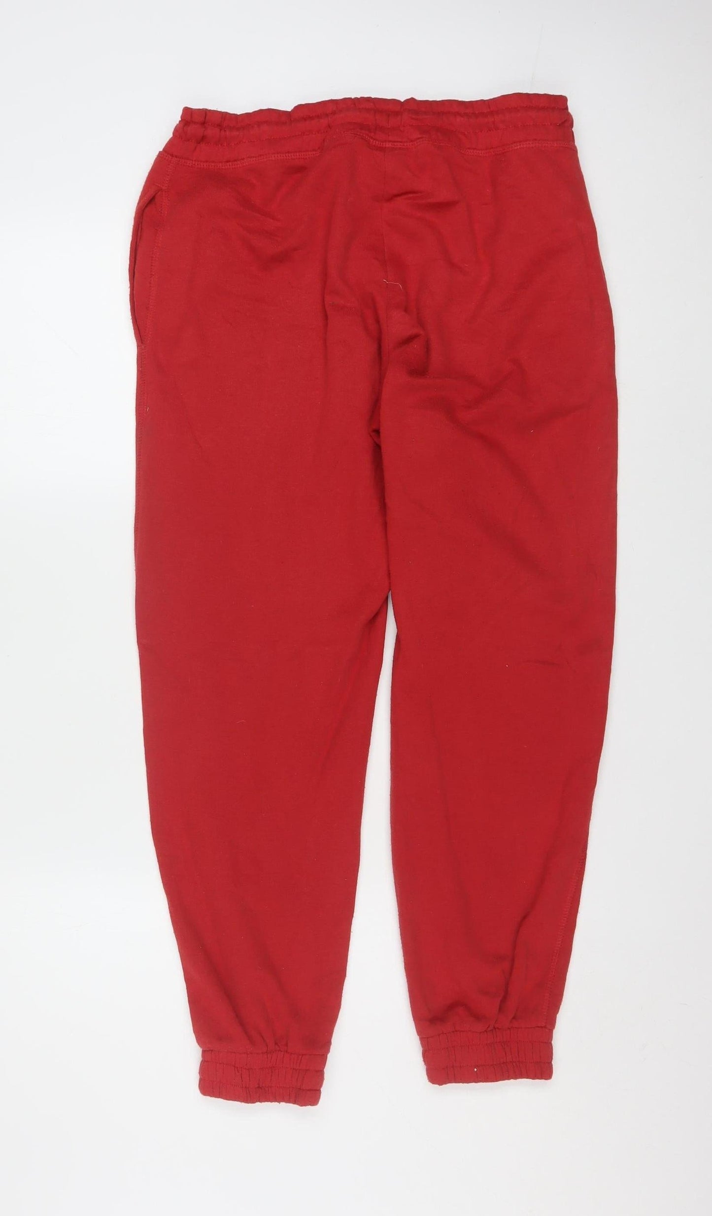 Disney Women Red Jogger Trousers Size 12-14 Mickey & Pluto