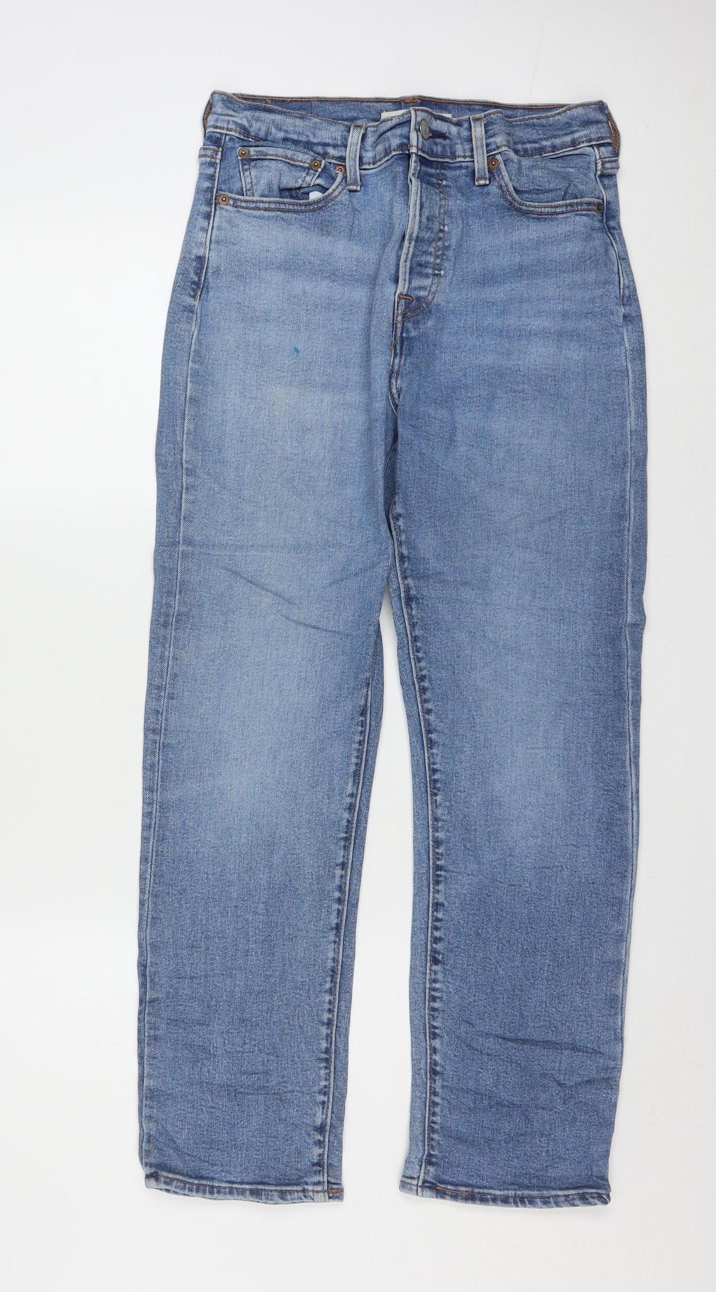 Levi's Women's Blue 28 Wedgie Straight High Rise Denim Jeans