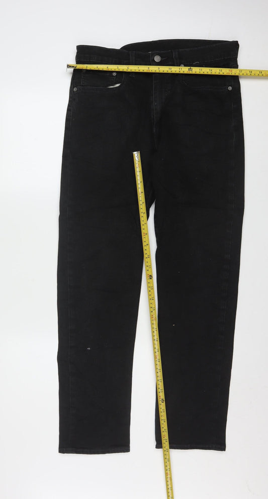 Levi's Premium Men's Black Straight Leg Denim Jeans W32 L32
