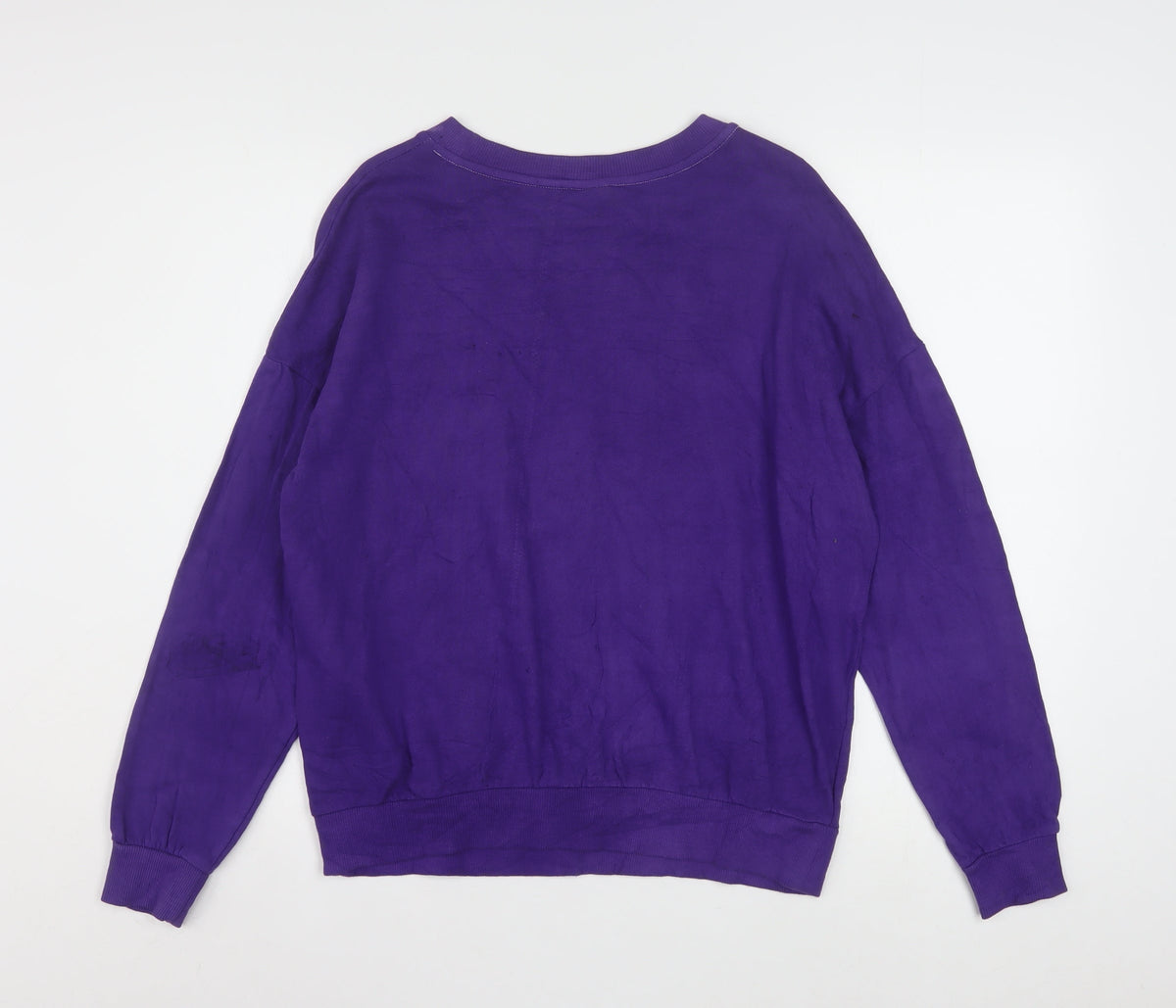 Disney George Women's Purple Mickey Sweatshirt Size 12-14 Cotton